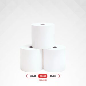 80x60mm Thermal Till Rolls front image