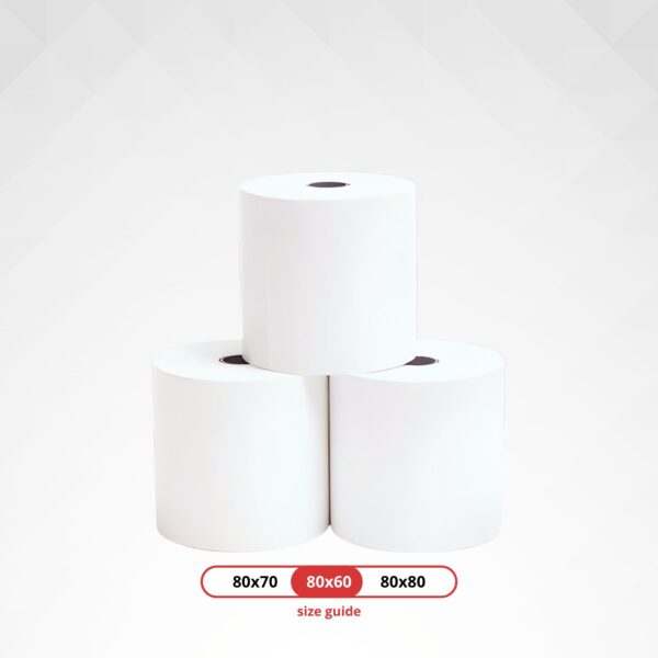 80x60mm Thermal Till Rolls front image